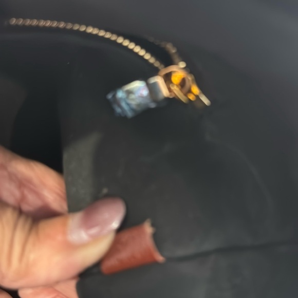 Black Satchel with Gold Accents - Picture 5 of 6